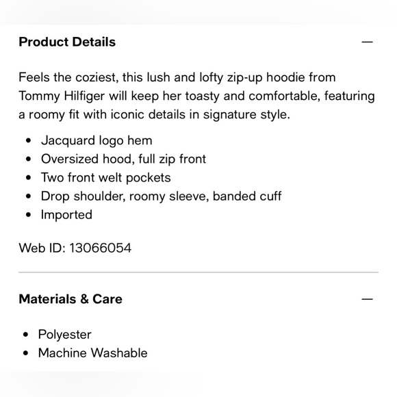 Tommy Hilfiger Big Girls Logo Sweatshirt - Picture 3 of 3